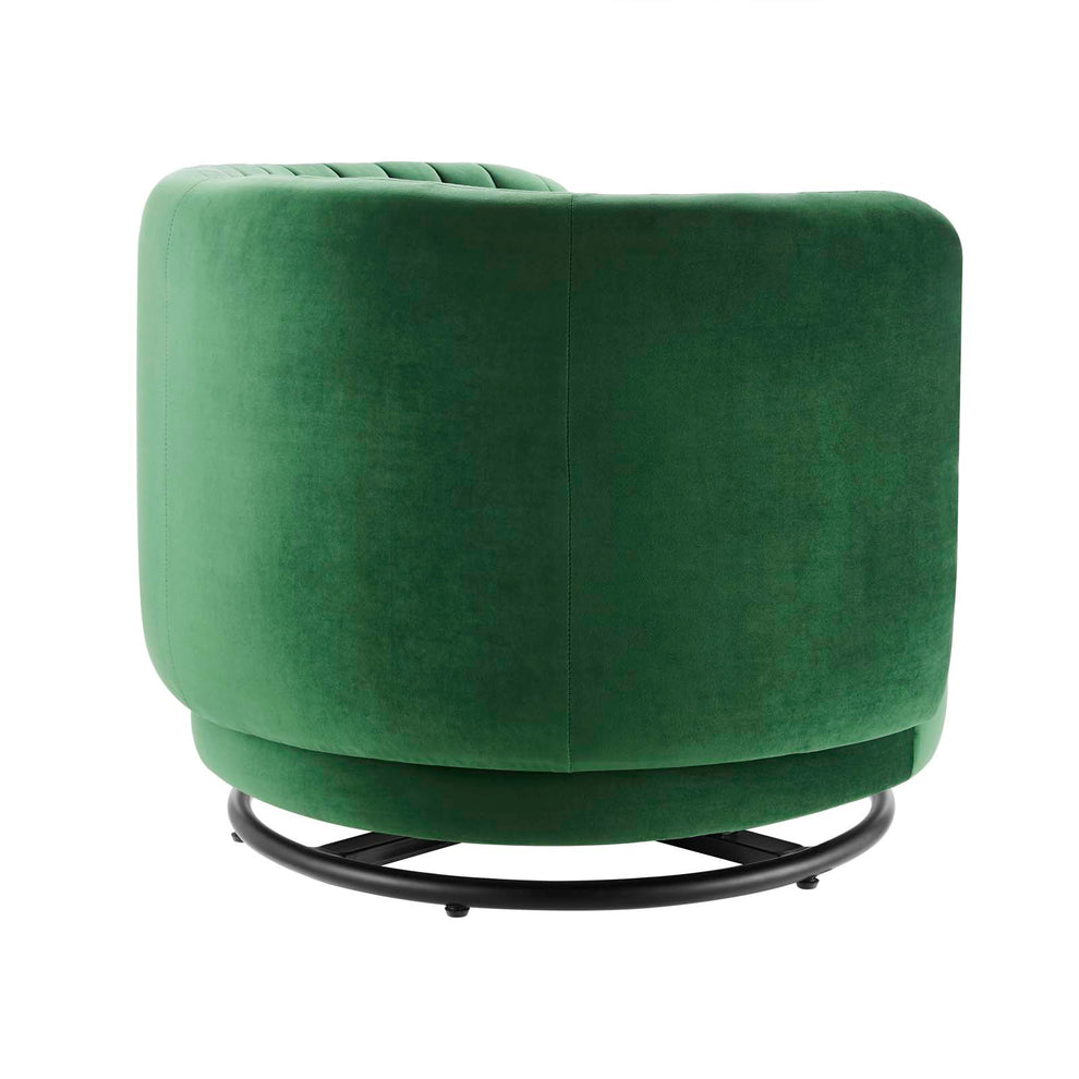 Embrace Tufted Performance Velvet Performance Velvet Swivel Chair By Modway - EEI-4998 | Armchairs | Modishstore - 10