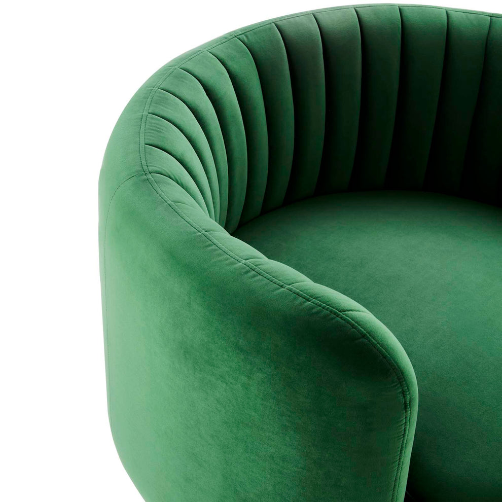Embrace Tufted Performance Velvet Performance Velvet Swivel Chair By Modway - EEI-4998 | Armchairs | Modishstore - 11
