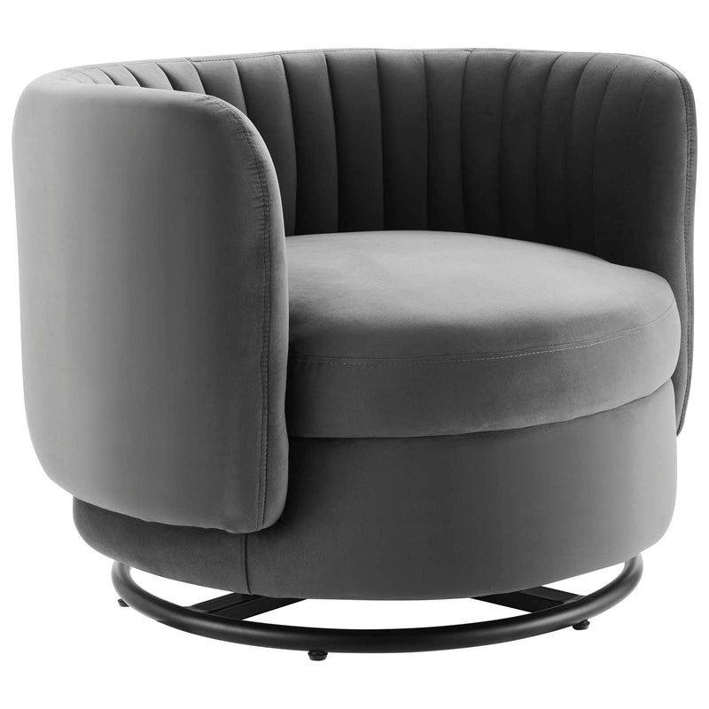 Embrace Tufted Performance Velvet Performance Velvet Swivel Chair By Modway - EEI-4998 | Armchairs | Modishstore - 15