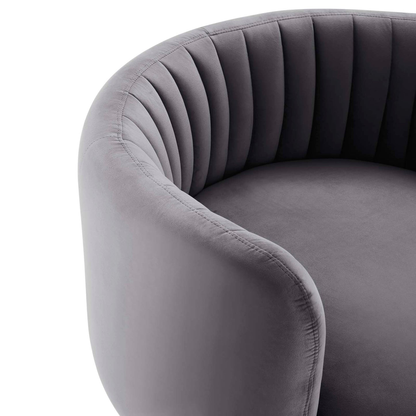 Embrace Tufted Performance Velvet Performance Velvet Swivel Chair By Modway - EEI-4998 | Armchairs | Modishstore - 18