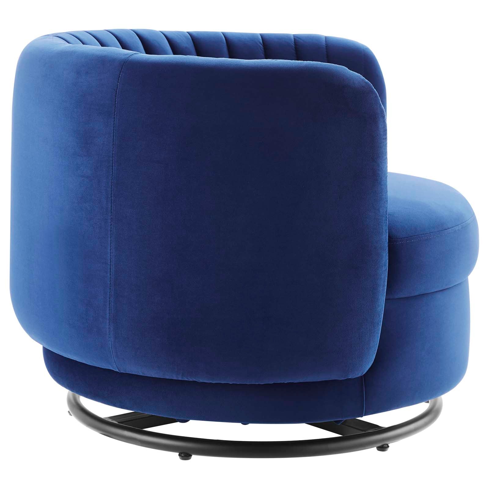 Embrace Tufted Performance Velvet Performance Velvet Swivel Chair By Modway - EEI-4998 | Armchairs | Modishstore - 23
