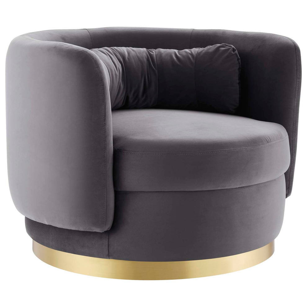 Relish Performance Velvet Performance Velvet Swivel Chair By Modway - EEI-4999 | Armchairs | Modishstore - 2