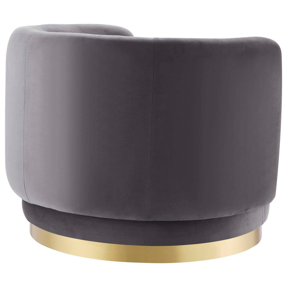 Relish Performance Velvet Performance Velvet Swivel Chair By Modway - EEI-4999 | Armchairs | Modishstore - 4
