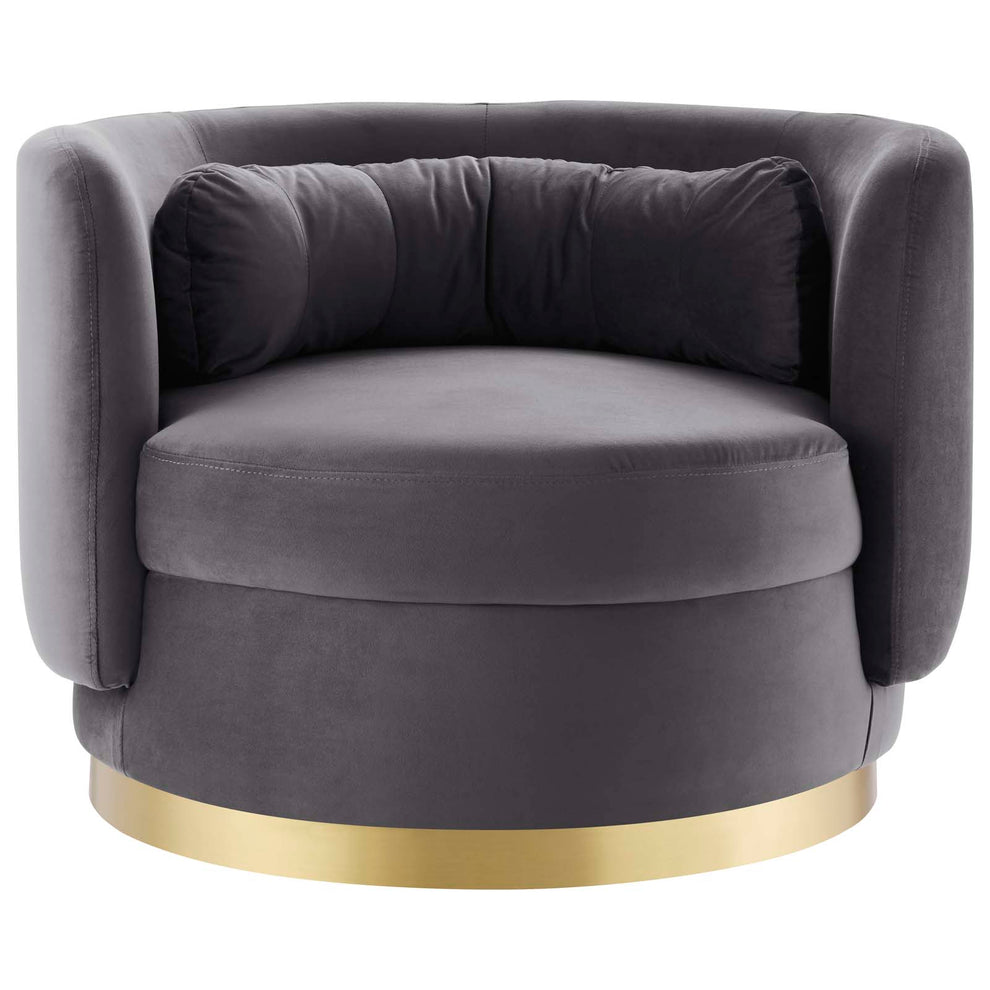 Relish Performance Velvet Performance Velvet Swivel Chair By Modway - EEI-4999 | Armchairs | Modishstore - 6