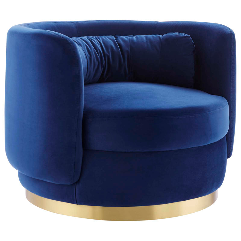 Relish Performance Velvet Performance Velvet Swivel Chair By Modway - EEI-4999 | Armchairs | Modishstore - 8
