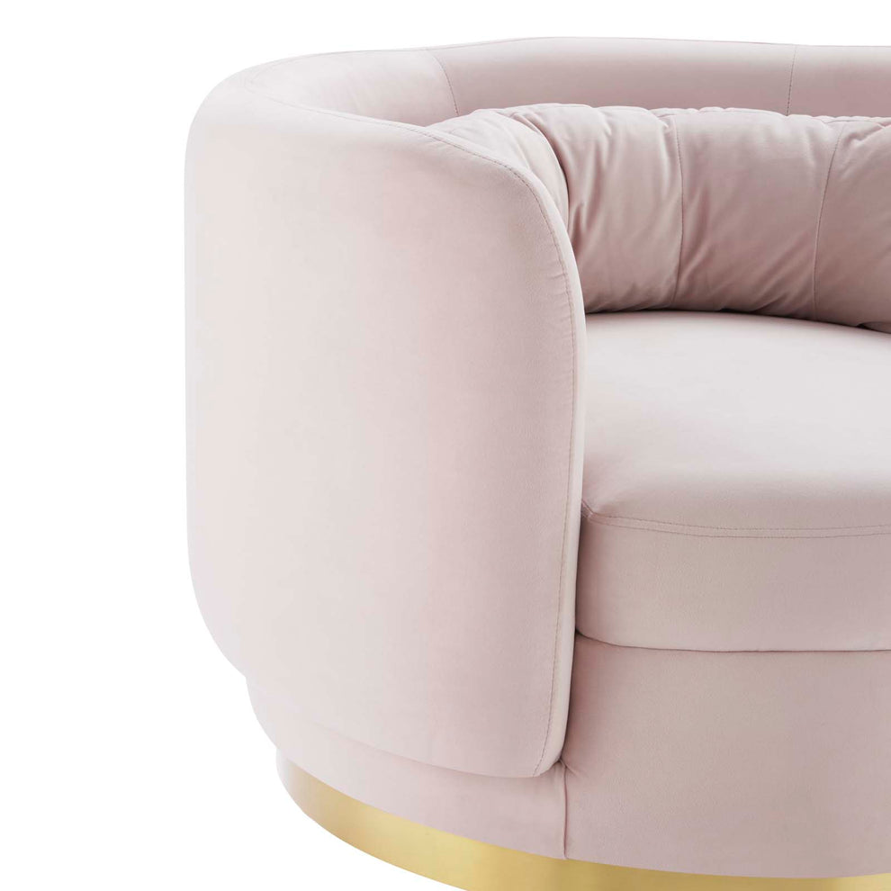 Relish Performance Velvet Performance Velvet Swivel Chair By Modway - EEI-4999 | Armchairs | Modishstore - 18