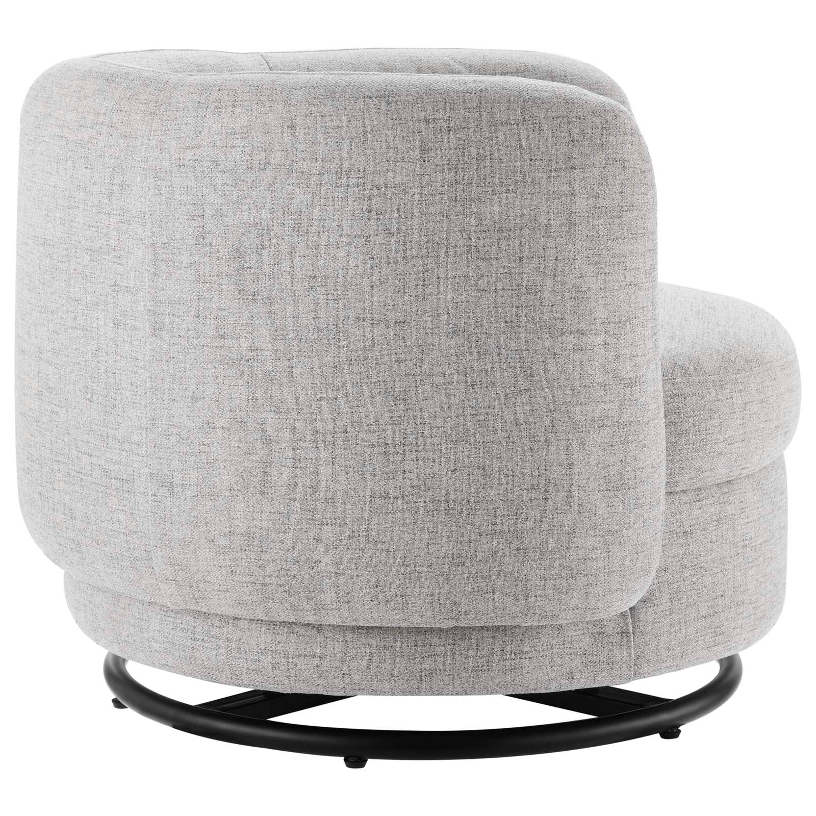 Relish Fabric Upholstered Upholstered Fabric Swivel Chair By Modway - EEI-5000 | Armchairs | Modishstore - 3