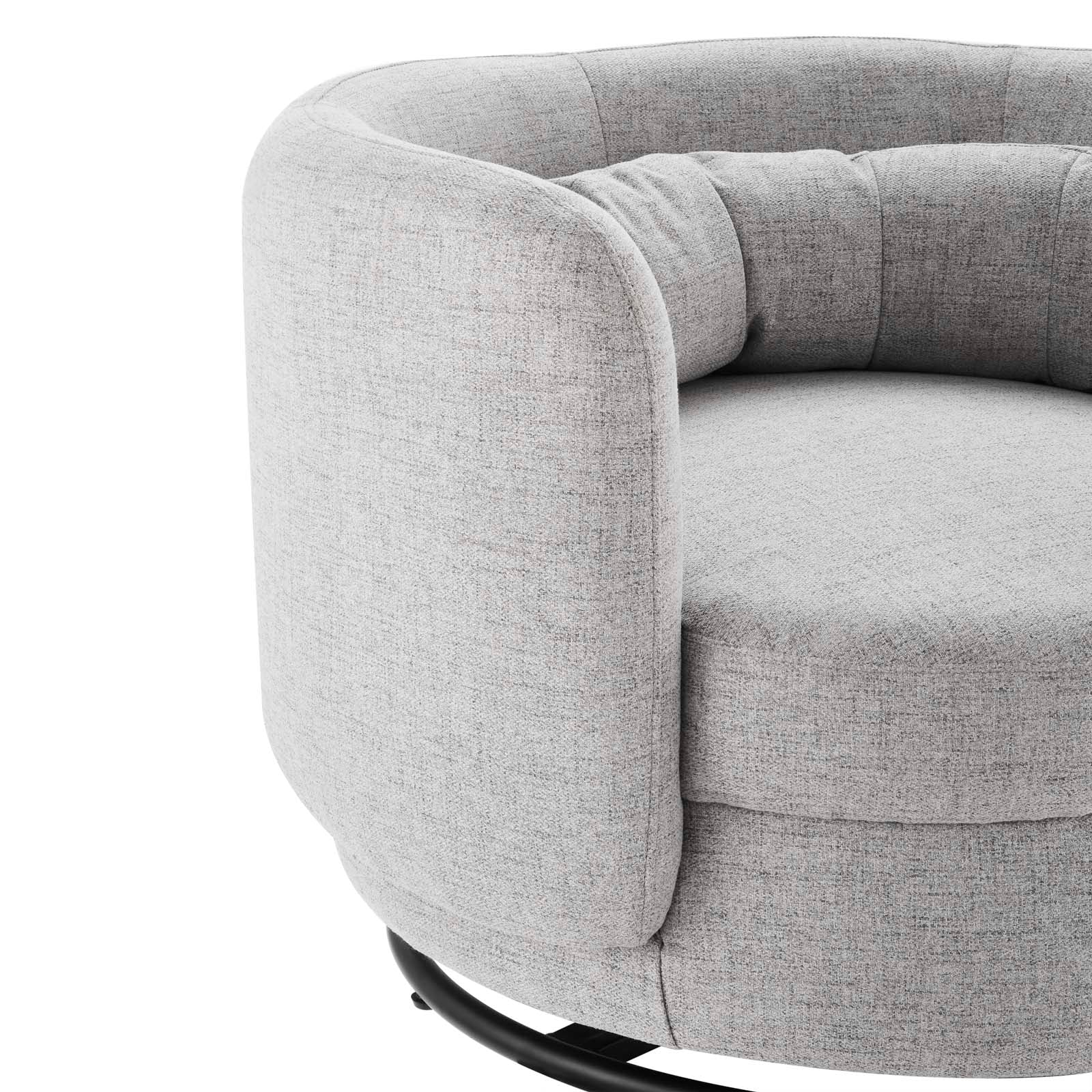 Relish Fabric Upholstered Upholstered Fabric Swivel Chair By Modway - EEI-5000 | Armchairs | Modishstore - 5