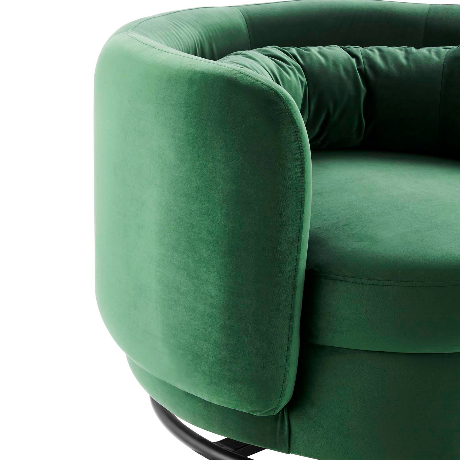 Relish Performance Velvet Performance Velvet Swivel Chair By Modway - EEI-5001 | Armchairs | Modishstore - 12