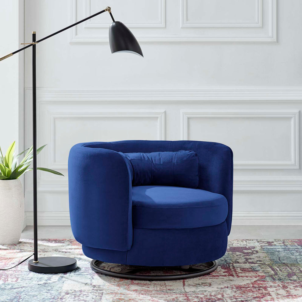Relish Performance Velvet Performance Velvet Swivel Chair By Modway - EEI-5001 | Armchairs | Modishstore - 22