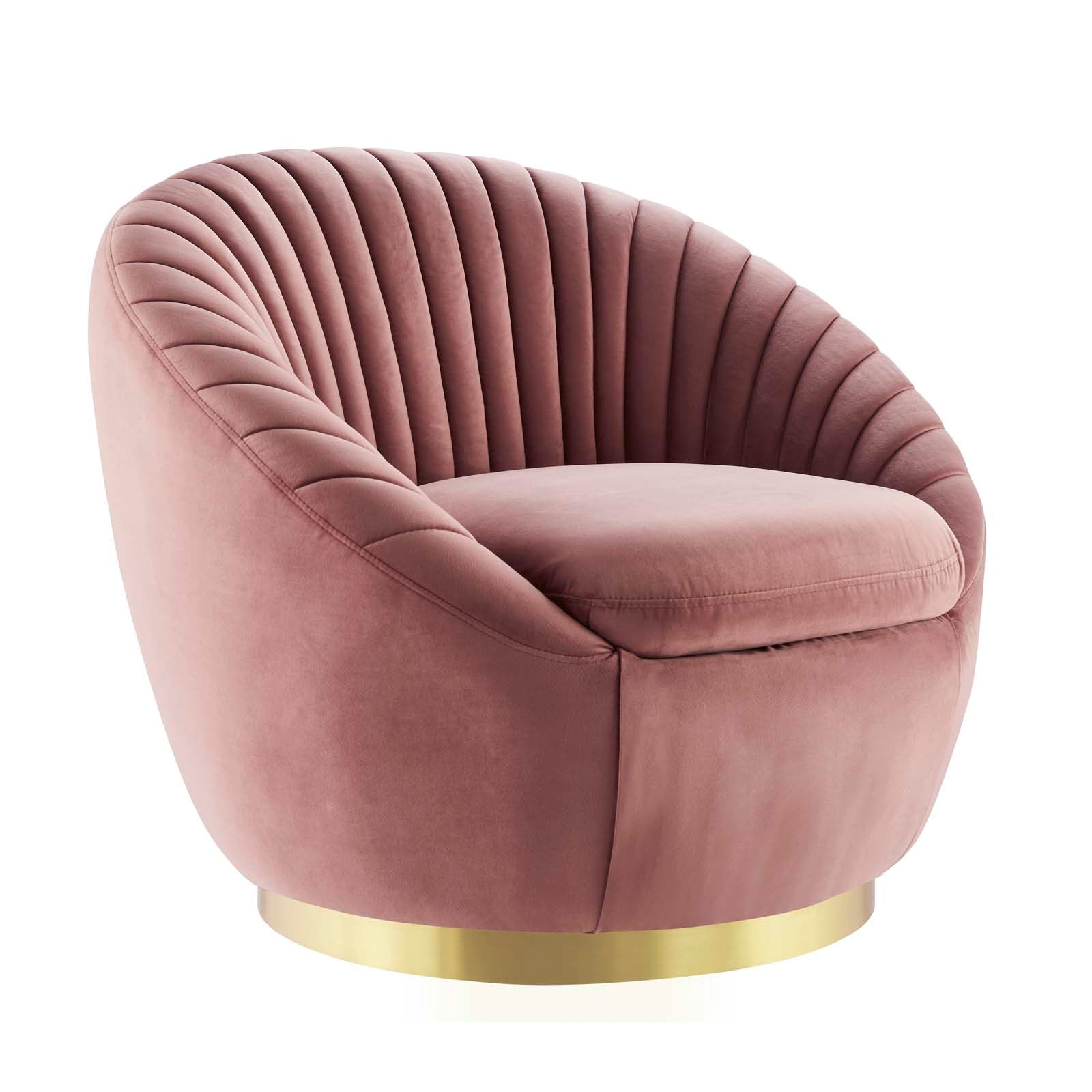 Whirr Tufted Performance Velvet Performance Velvet Swivel Chair By Modway - EEI-5002 | Armchairs | Modishstore - 2