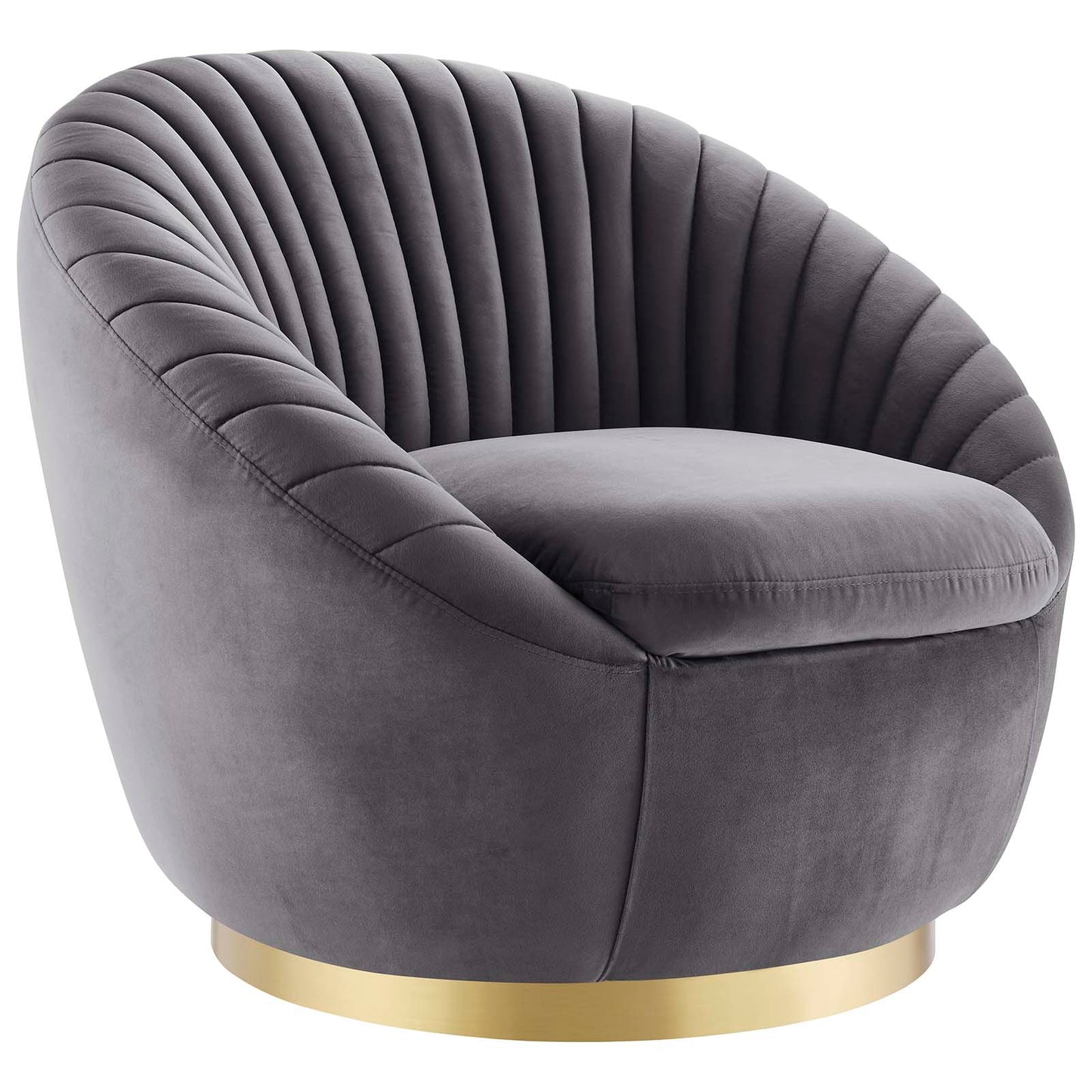 Whirr Tufted Performance Velvet Performance Velvet Swivel Chair By Modway - EEI-5002 | Armchairs | Modishstore - 8