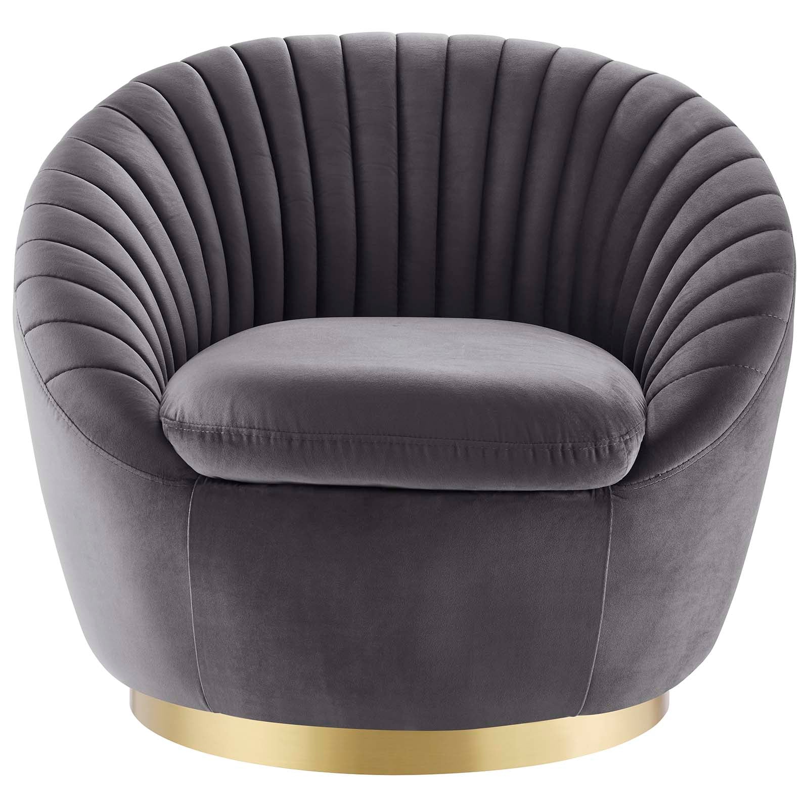 Whirr Tufted Performance Velvet Performance Velvet Swivel Chair By Modway - EEI-5002 | Armchairs | Modishstore - 12