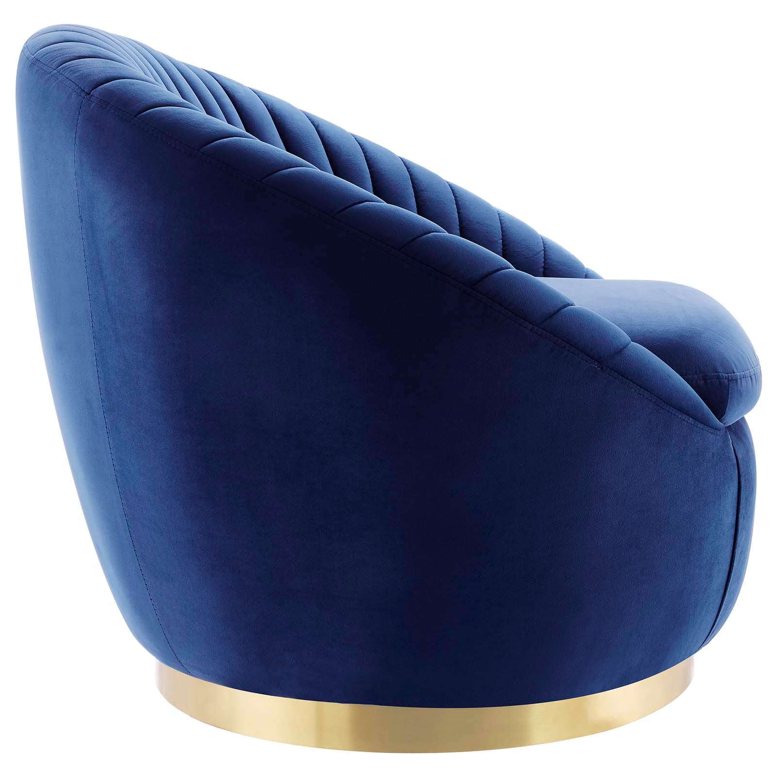 Whirr Tufted Performance Velvet Performance Velvet Swivel Chair By Modway - EEI-5002 | Armchairs | Modishstore - 16