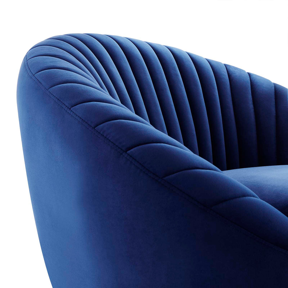 Whirr Tufted Performance Velvet Performance Velvet Swivel Chair By Modway - EEI-5002 | Armchairs | Modishstore - 18