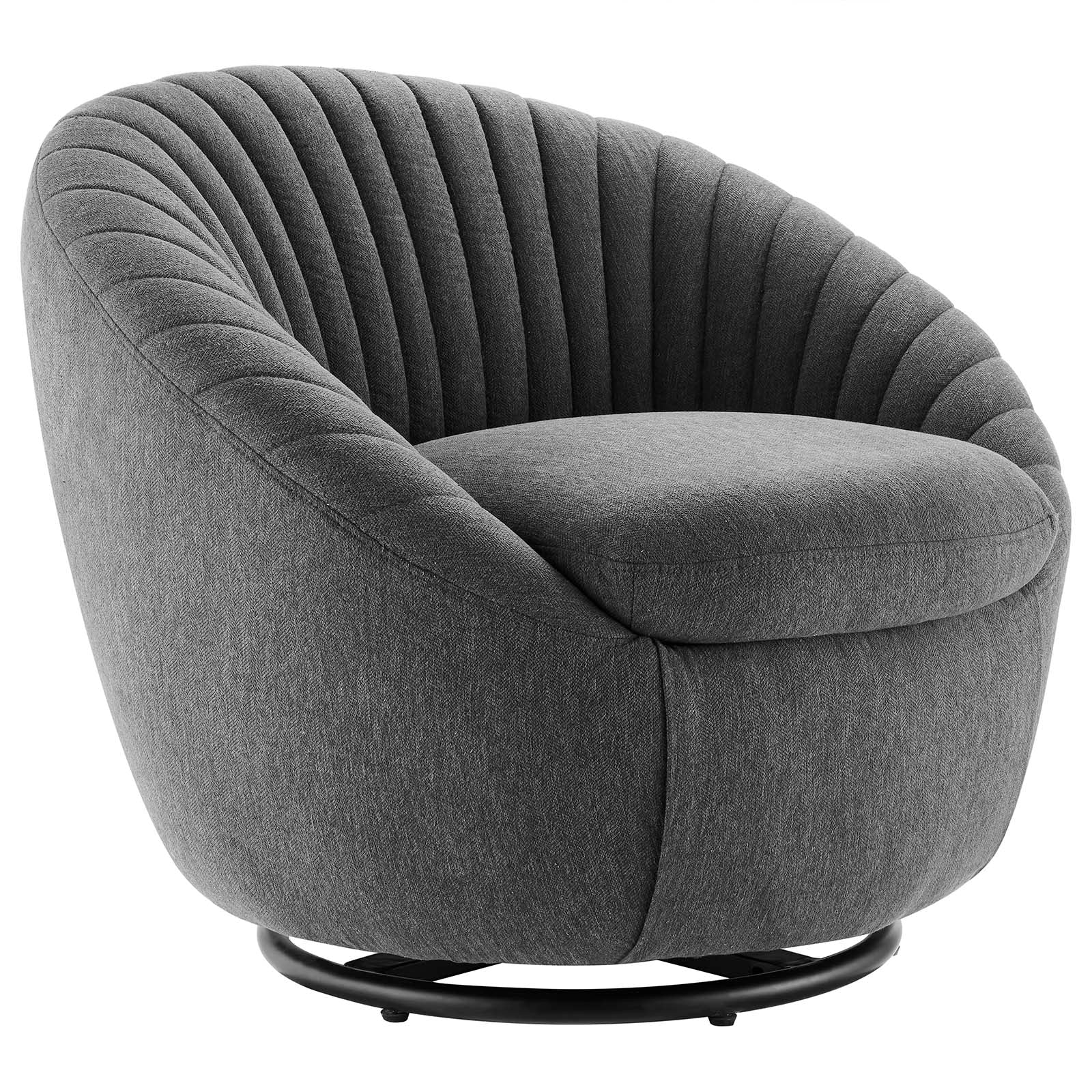 Whirr Tufted Fabric Fabric Swivel Chair By Modway | Armchairs | Modishstore-2