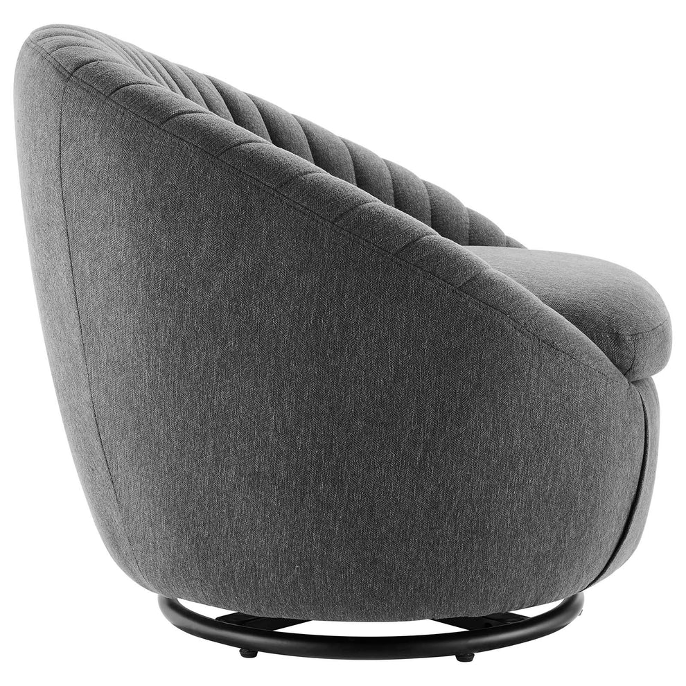 Whirr Tufted Fabric Fabric Swivel Chair By Modway - EEI-5003 | Armchairs | Modishstore - 3