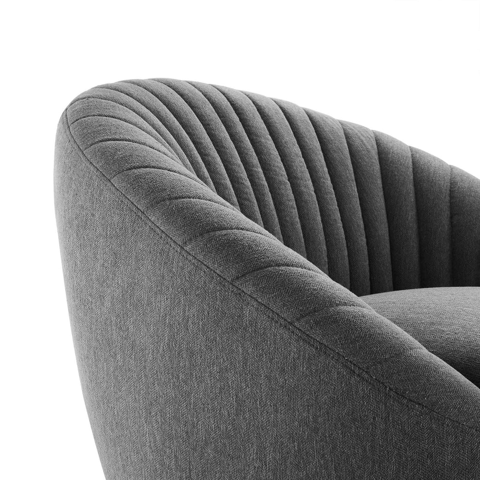 Whirr Tufted Fabric Fabric Swivel Chair By Modway - EEI-5003 | Armchairs | Modishstore - 5
