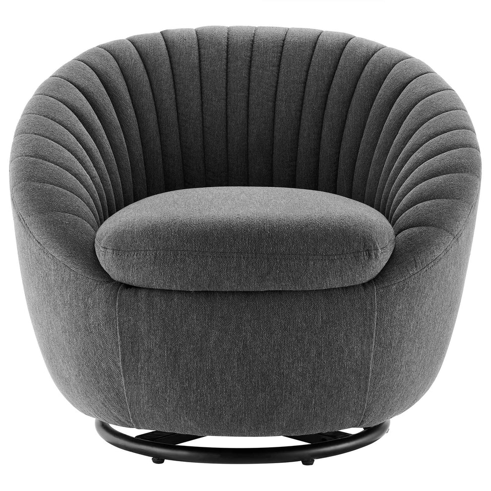 Whirr Tufted Fabric Fabric Swivel Chair By Modway - EEI-5003 | Armchairs | Modishstore - 6
