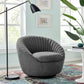 Whirr Tufted Fabric Fabric Swivel Chair By Modway | Armchairs | Modishstore