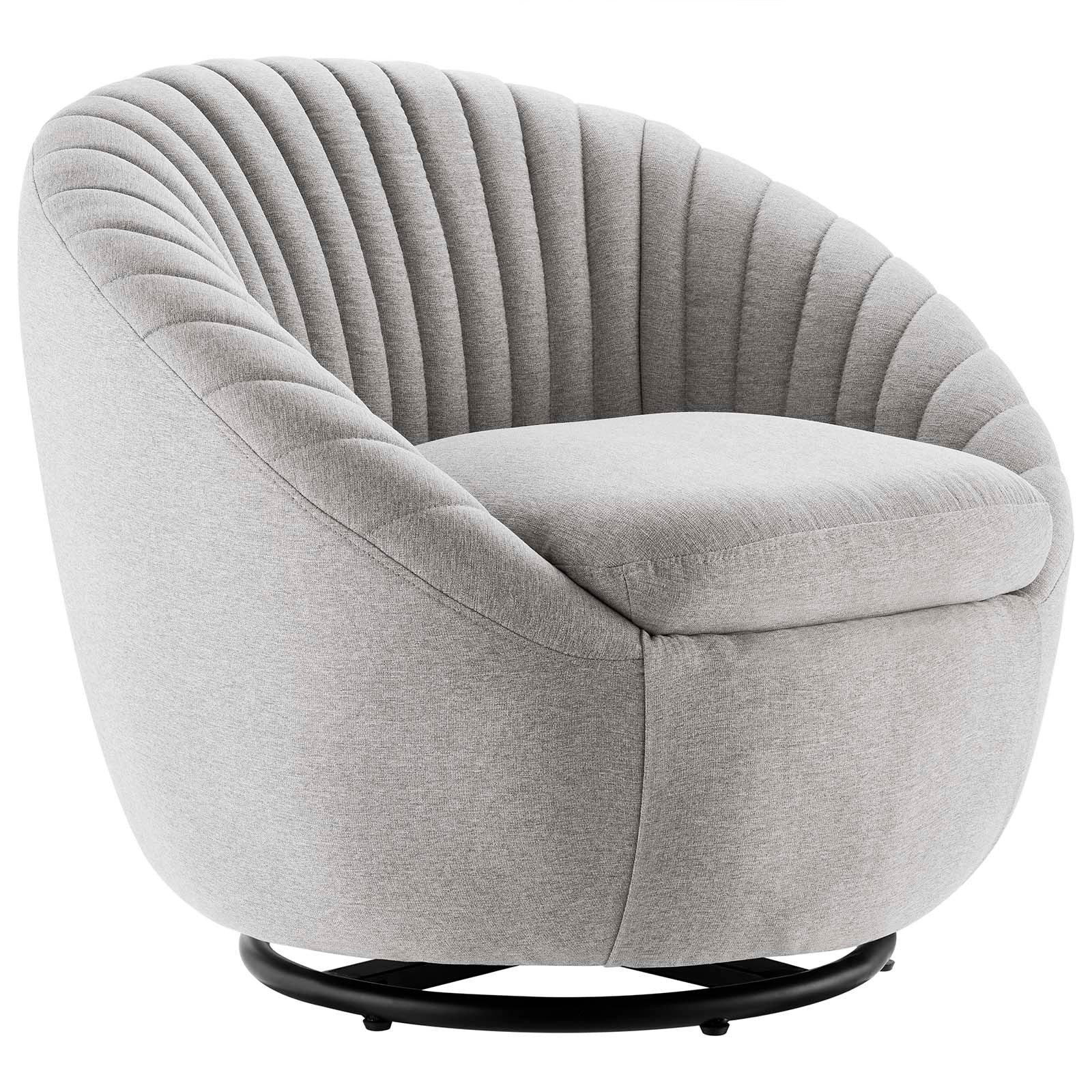 Whirr Tufted Fabric Fabric Swivel Chair By Modway | Armchairs | Modishstore-9