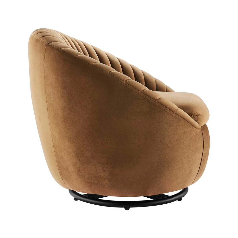 Whirr Tufted Performance Velvet Performance Velvet Swivel Chair By Modway - EEI-5004 | Armchairs | Modishstore - 3