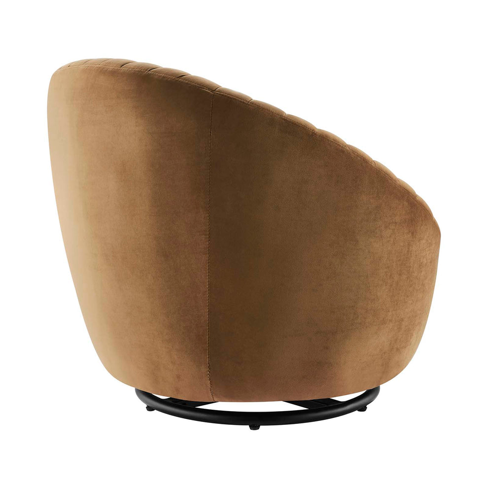 Whirr Tufted Performance Velvet Performance Velvet Swivel Chair By Modway - EEI-5004 | Armchairs | Modishstore - 4