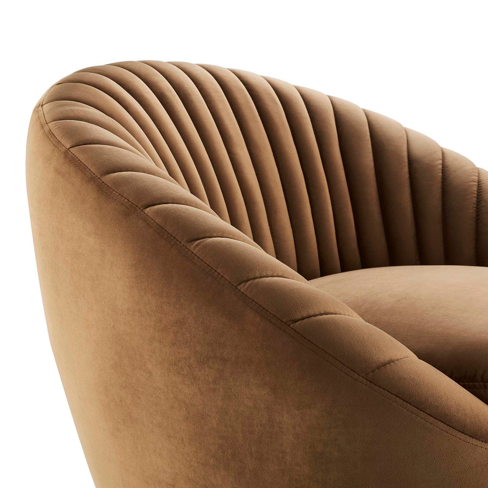 Whirr Tufted Performance Velvet Performance Velvet Swivel Chair By Modway - EEI-5004 | Armchairs | Modishstore - 5