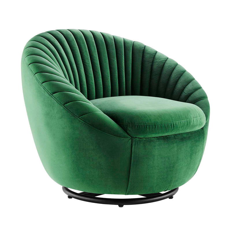 Whirr Tufted Performance Velvet Performance Velvet Swivel Chair By Modway - EEI-5004 | Armchairs | Modishstore - 8