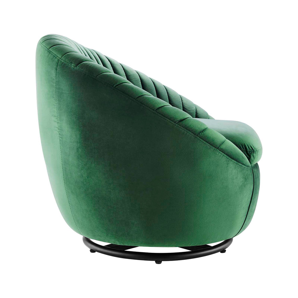Whirr Tufted Performance Velvet Performance Velvet Swivel Chair By Modway - EEI-5004 | Armchairs | Modishstore - 9