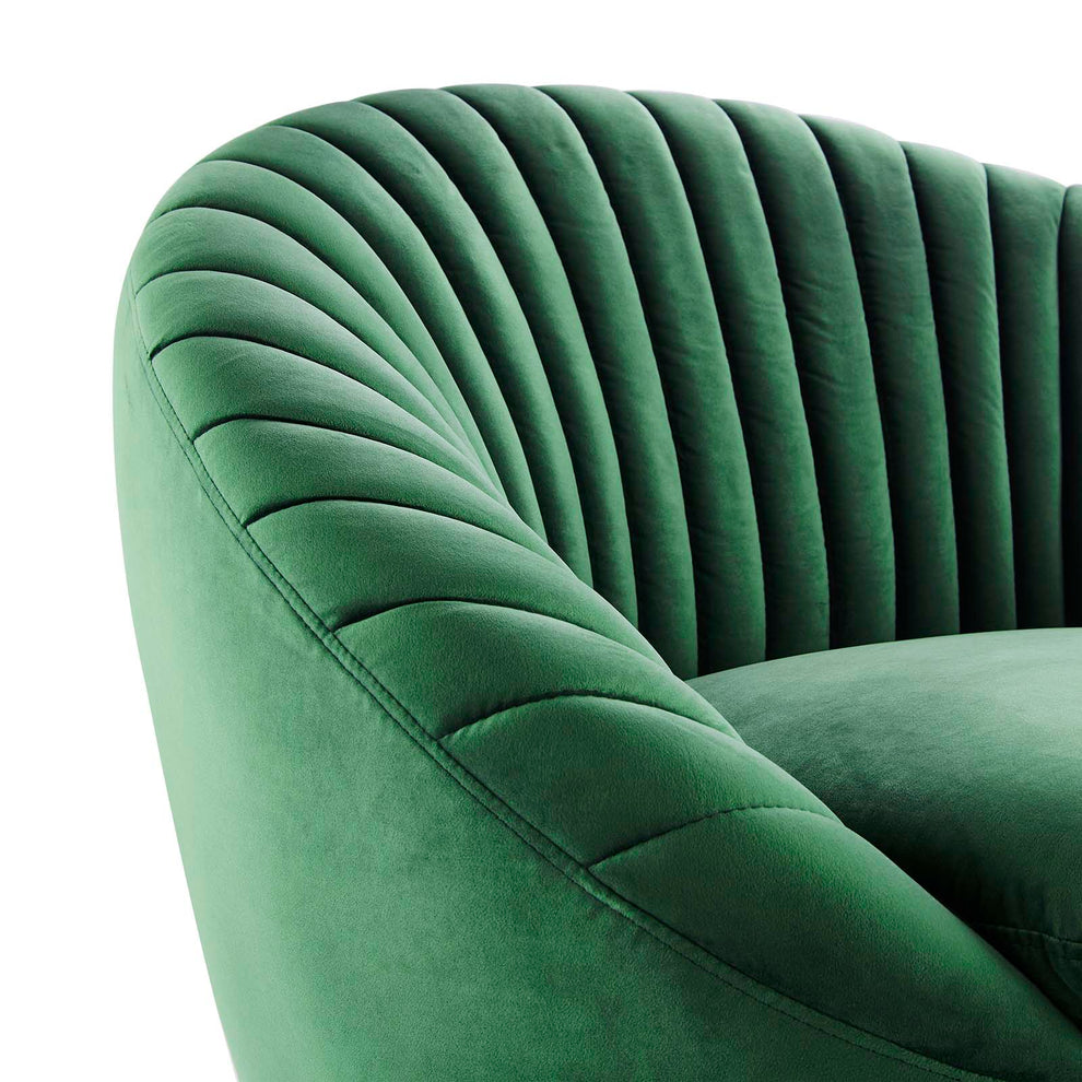 Whirr Tufted Performance Velvet Performance Velvet Swivel Chair By Modway - EEI-5004 | Armchairs | Modishstore - 11