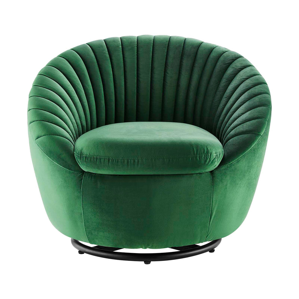 Whirr Tufted Performance Velvet Performance Velvet Swivel Chair By Modway - EEI-5004 | Armchairs | Modishstore - 12