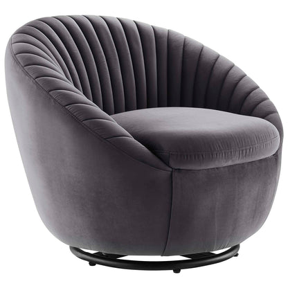 Whirr Tufted Performance Velvet Performance Velvet Swivel Chair By Modway - EEI-5004 | Armchairs | Modishstore - 15
