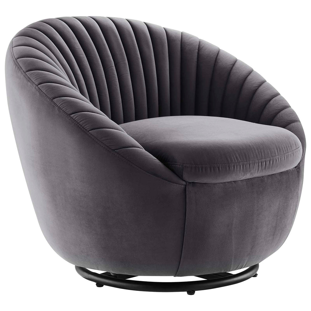 Whirr Tufted Performance Velvet Performance Velvet Swivel Chair By Modway - EEI-5004 | Armchairs | Modishstore - 15