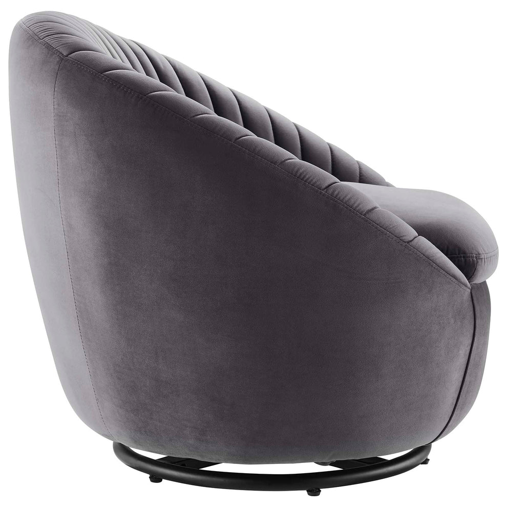 Whirr Tufted Performance Velvet Performance Velvet Swivel Chair By Modway - EEI-5004 | Armchairs | Modishstore - 16