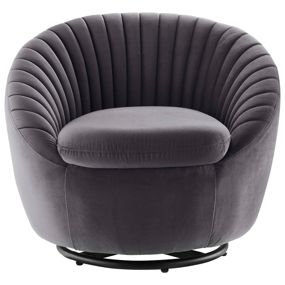 Whirr Tufted Performance Velvet Performance Velvet Swivel Chair By Modway - EEI-5004 | Armchairs | Modishstore - 19