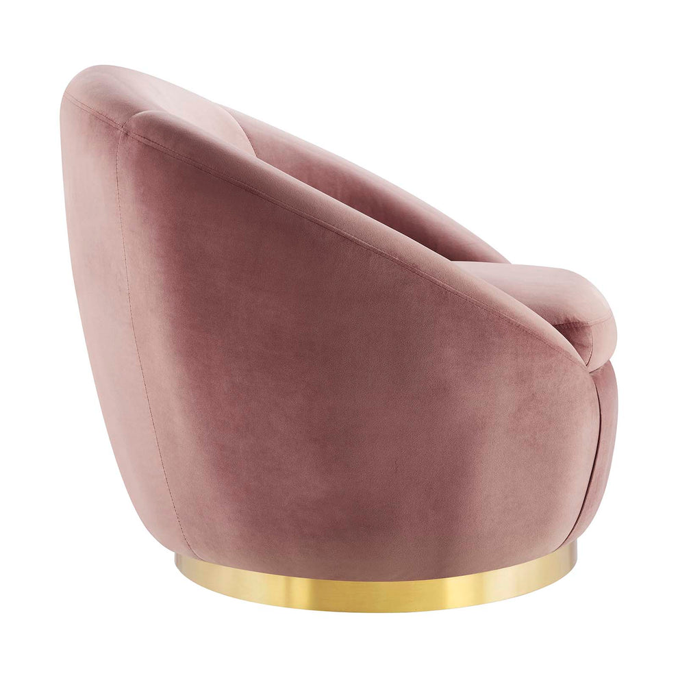 Buttercup Performance Velvet Performance Velvet Swivel Chair By Modway - EEI-5005 | Armchairs | Modishstore - 3