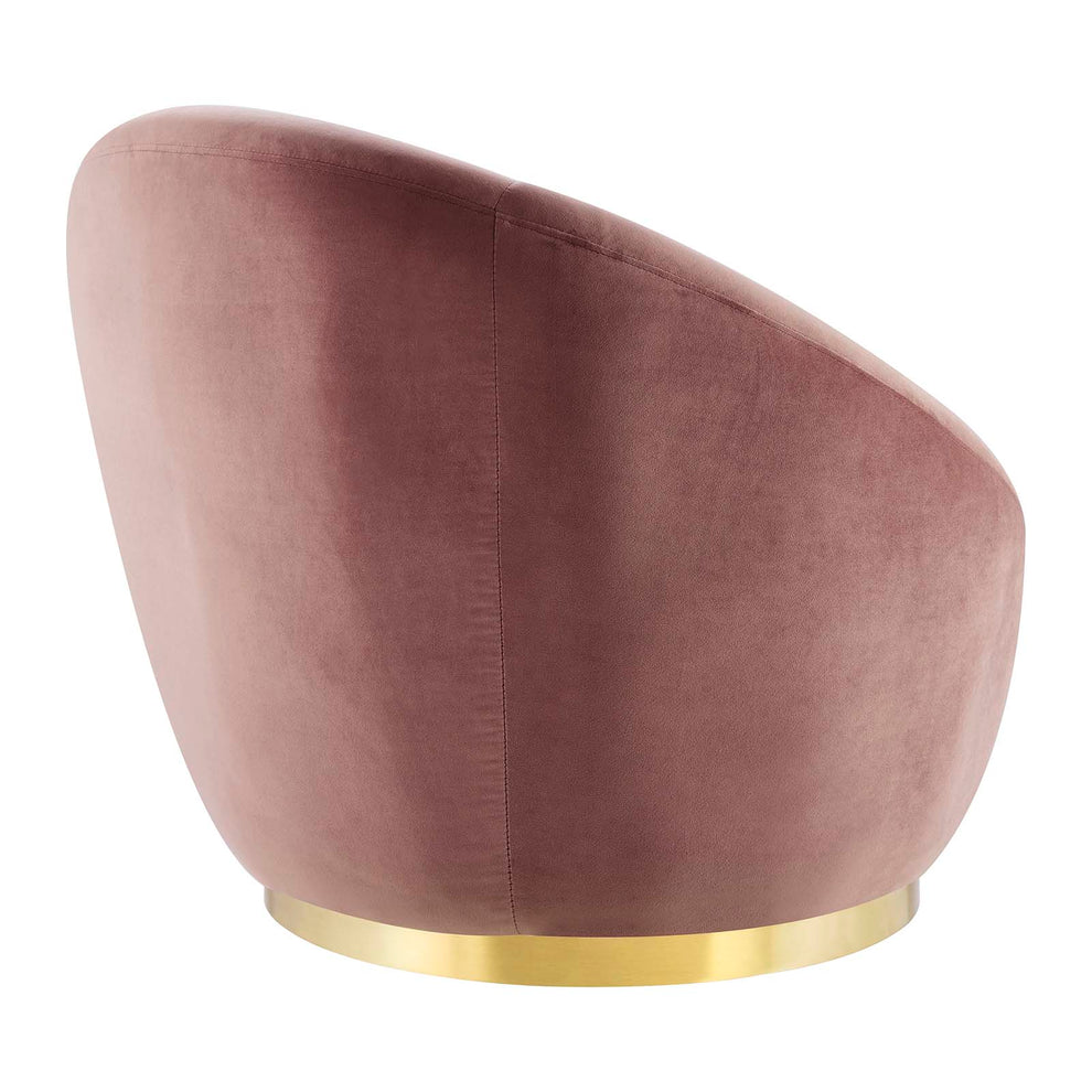 Buttercup Performance Velvet Performance Velvet Swivel Chair By Modway - EEI-5005 | Armchairs | Modishstore - 4
