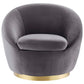 Buttercup Performance Velvet Performance Velvet Swivel Chair By Modway - EEI-5005 | Armchairs | Modishstore - 12