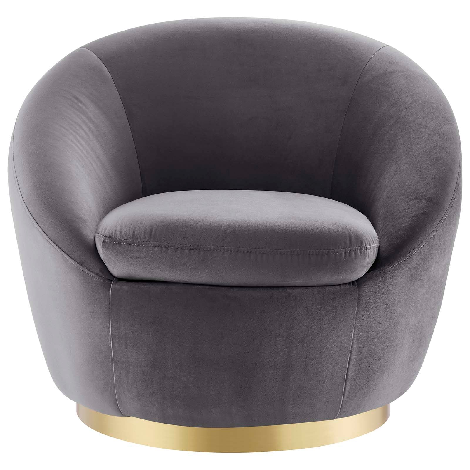 Buttercup Performance Velvet Performance Velvet Swivel Chair By Modway - EEI-5005 | Armchairs | Modishstore - 12