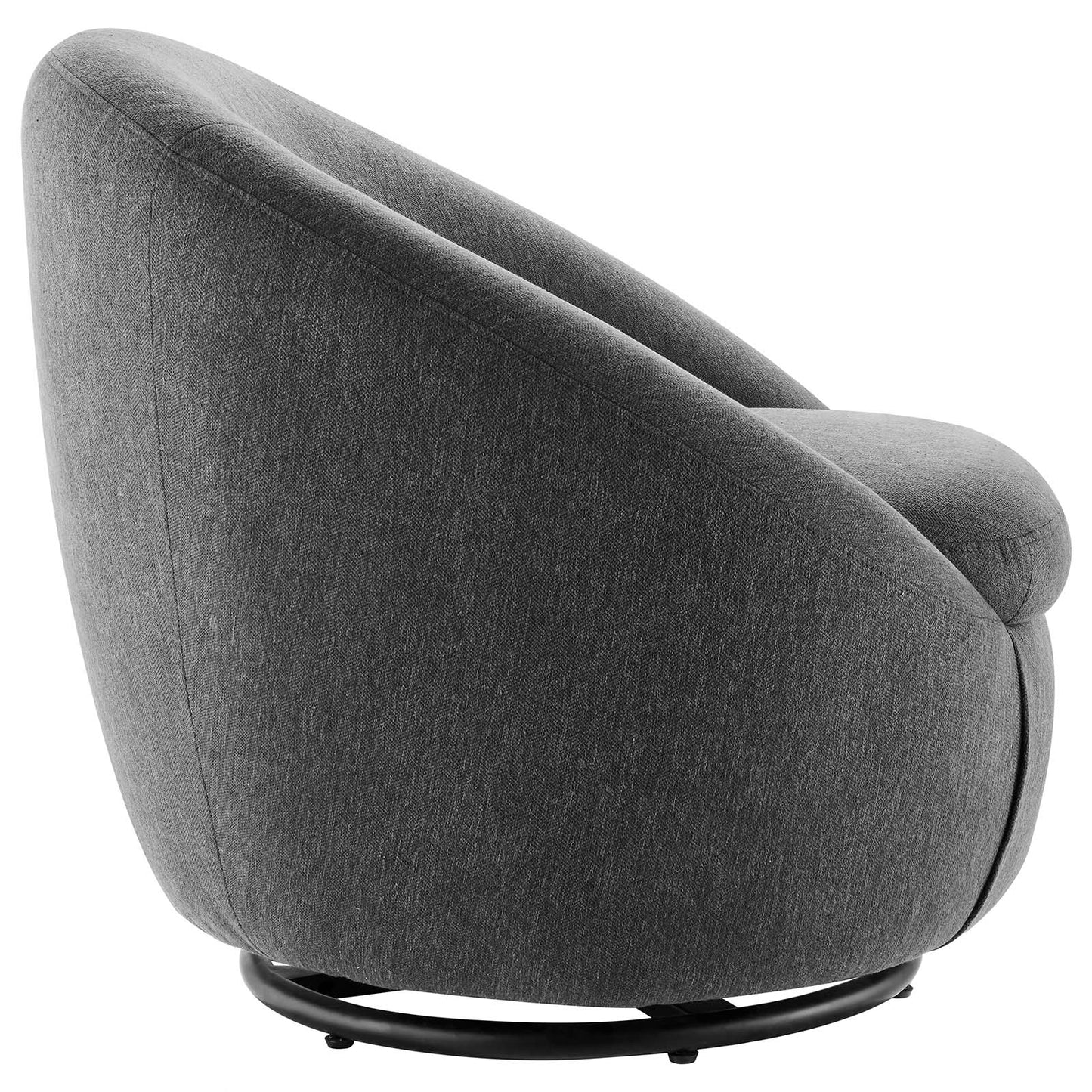 Buttercup Fabric Upholstered Upholstered Fabric Swivel Chair By Modway - EEI-5006 | Armchairs | Modishstore - 3