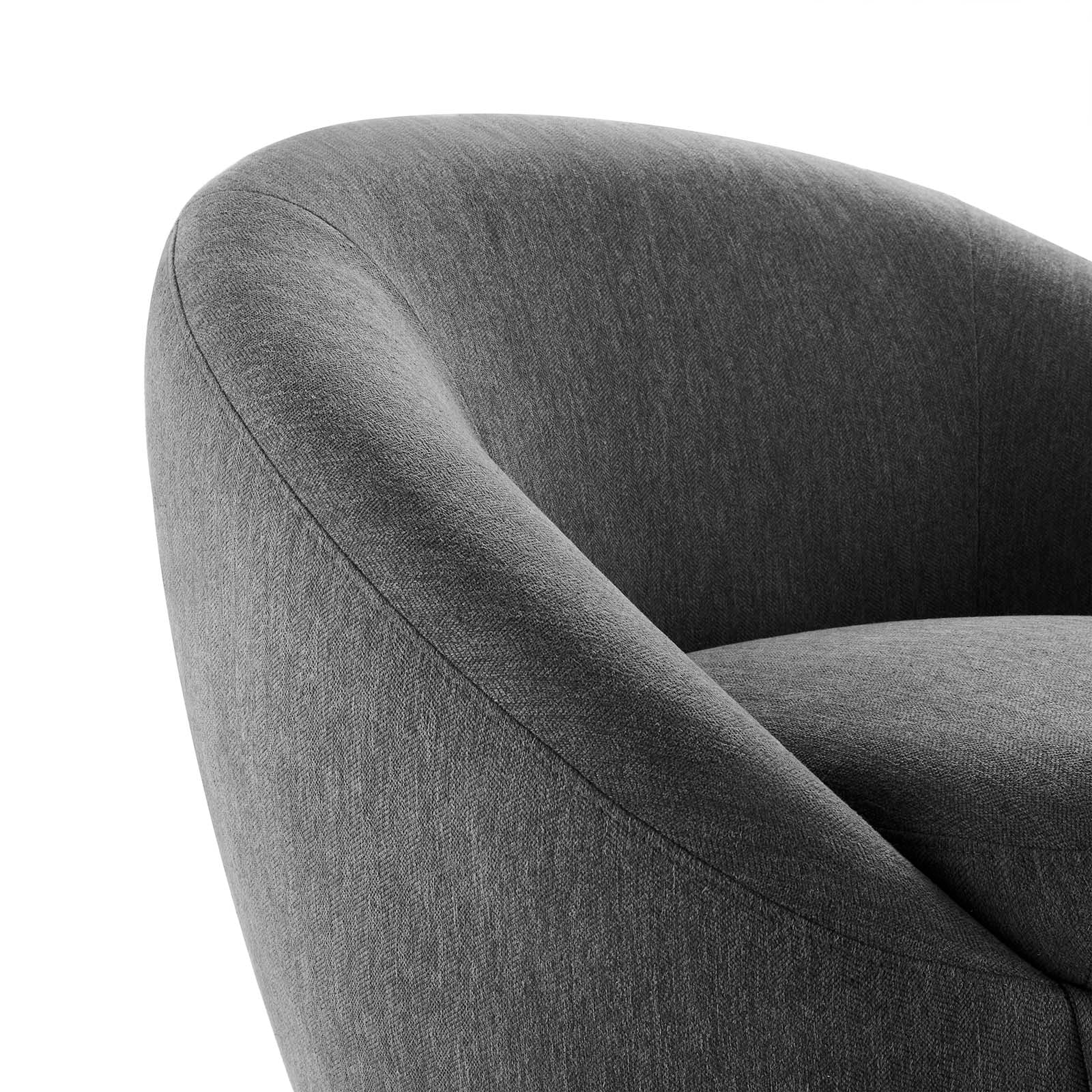 Buttercup Fabric Upholstered Upholstered Fabric Swivel Chair By Modway - EEI-5006 | Armchairs | Modishstore - 5
