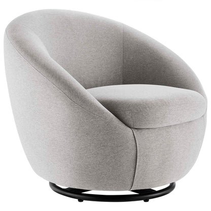Buttercup Fabric Upholstered Upholstered Fabric Swivel Chair By Modway - EEI-5006 | Armchairs | Modishstore - 8