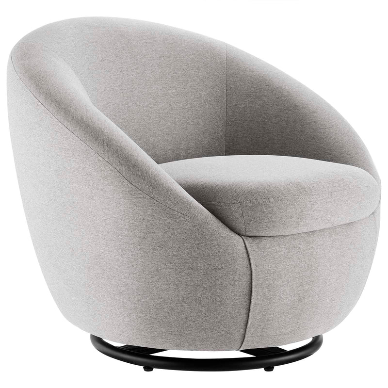 Buttercup Fabric Upholstered Upholstered Fabric Swivel Chair By Modway - EEI-5006 | Armchairs | Modishstore - 8