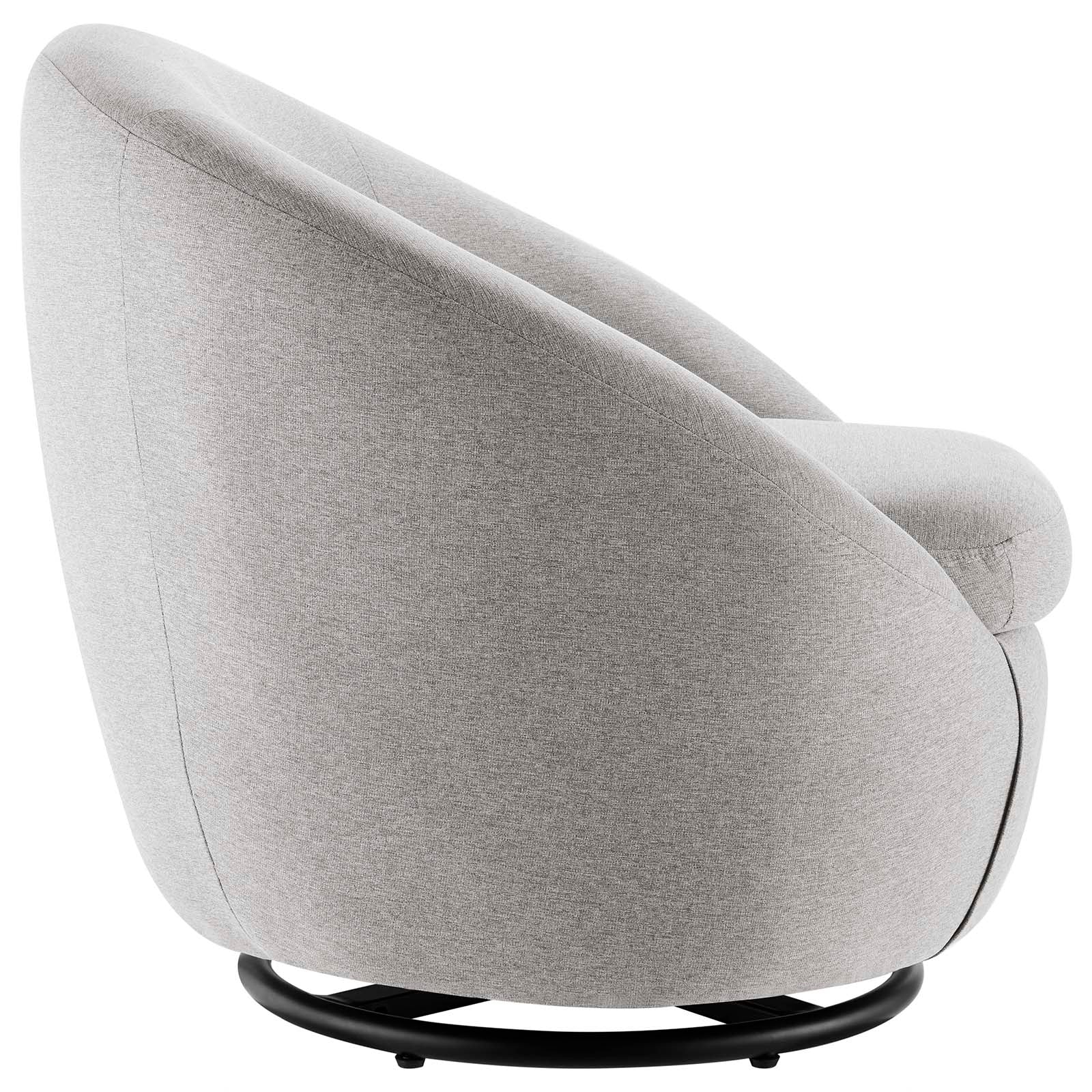 Buttercup Fabric Upholstered Upholstered Fabric Swivel Chair By Modway | Armchairs | Modishstore-9