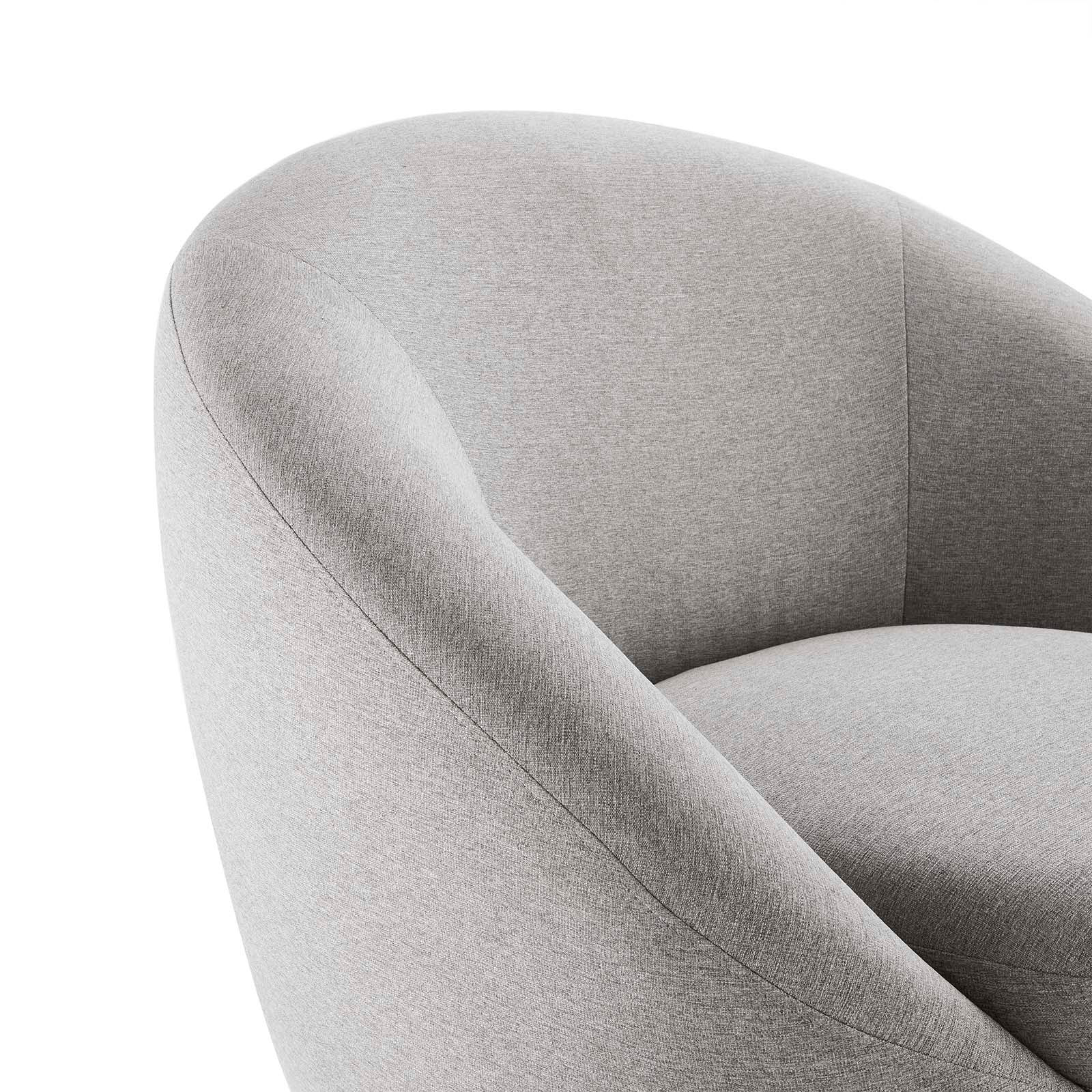 Buttercup Fabric Upholstered Upholstered Fabric Swivel Chair By Modway - EEI-5006 | Armchairs | Modishstore - 11