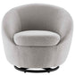Buttercup Fabric Upholstered Upholstered Fabric Swivel Chair By Modway | Armchairs | Modishstore-12