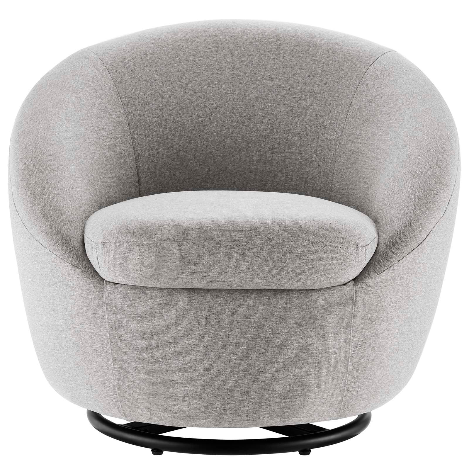 Buttercup Fabric Upholstered Upholstered Fabric Swivel Chair By Modway | Armchairs | Modishstore-12