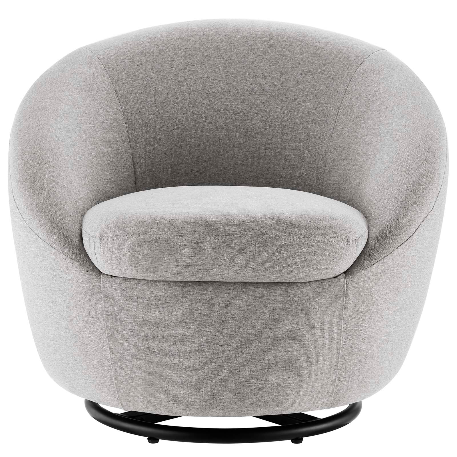 Buttercup Fabric Upholstered Upholstered Fabric Swivel Chair By Modway - EEI-5006 | Armchairs | Modishstore - 12