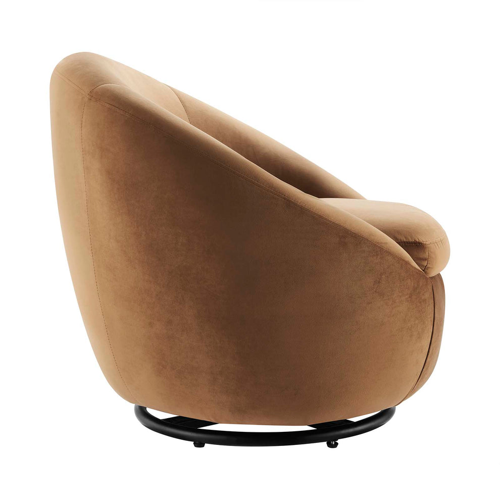 Buttercup Performance Velvet Performance Velvet Swivel Chair By Modway - EEI-5007 | Armchairs | Modishstore - 3